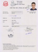 PAN Certificate » Click to zoom ->