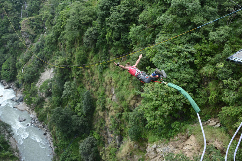 Bungy Jumping $250/-